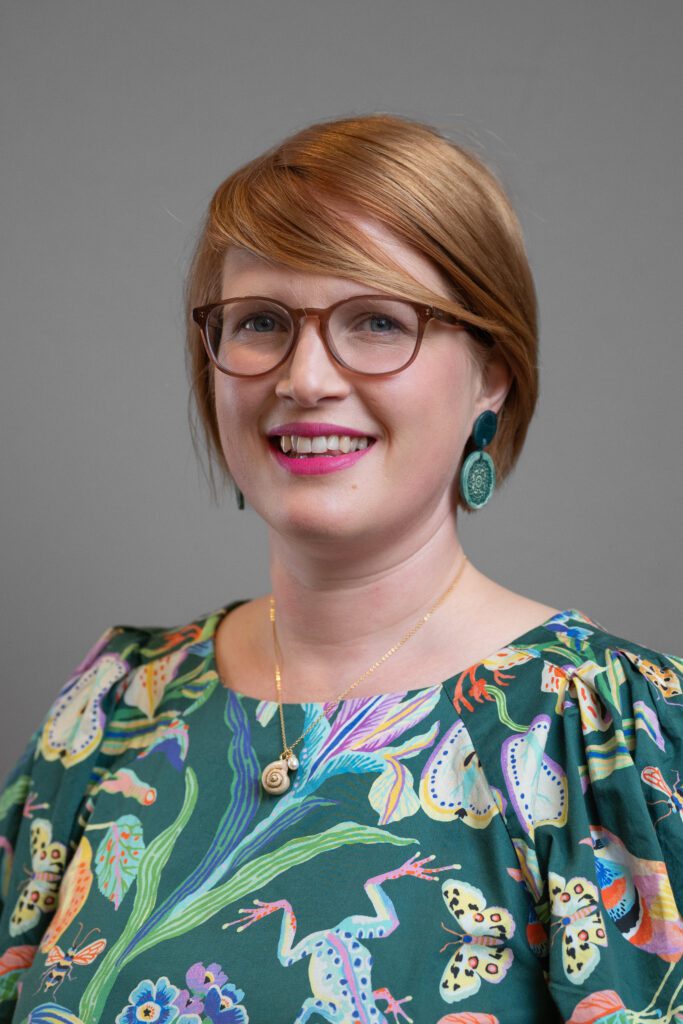 A photograph of Sarah Comyn