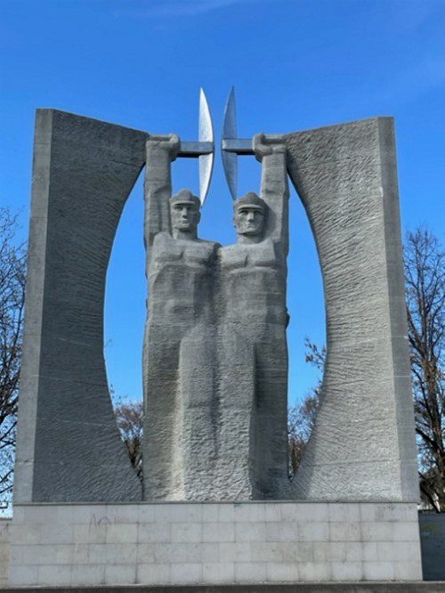 Udo Ivask and Olav Männi, Glory to Work, 1967, Kohtla-Järve