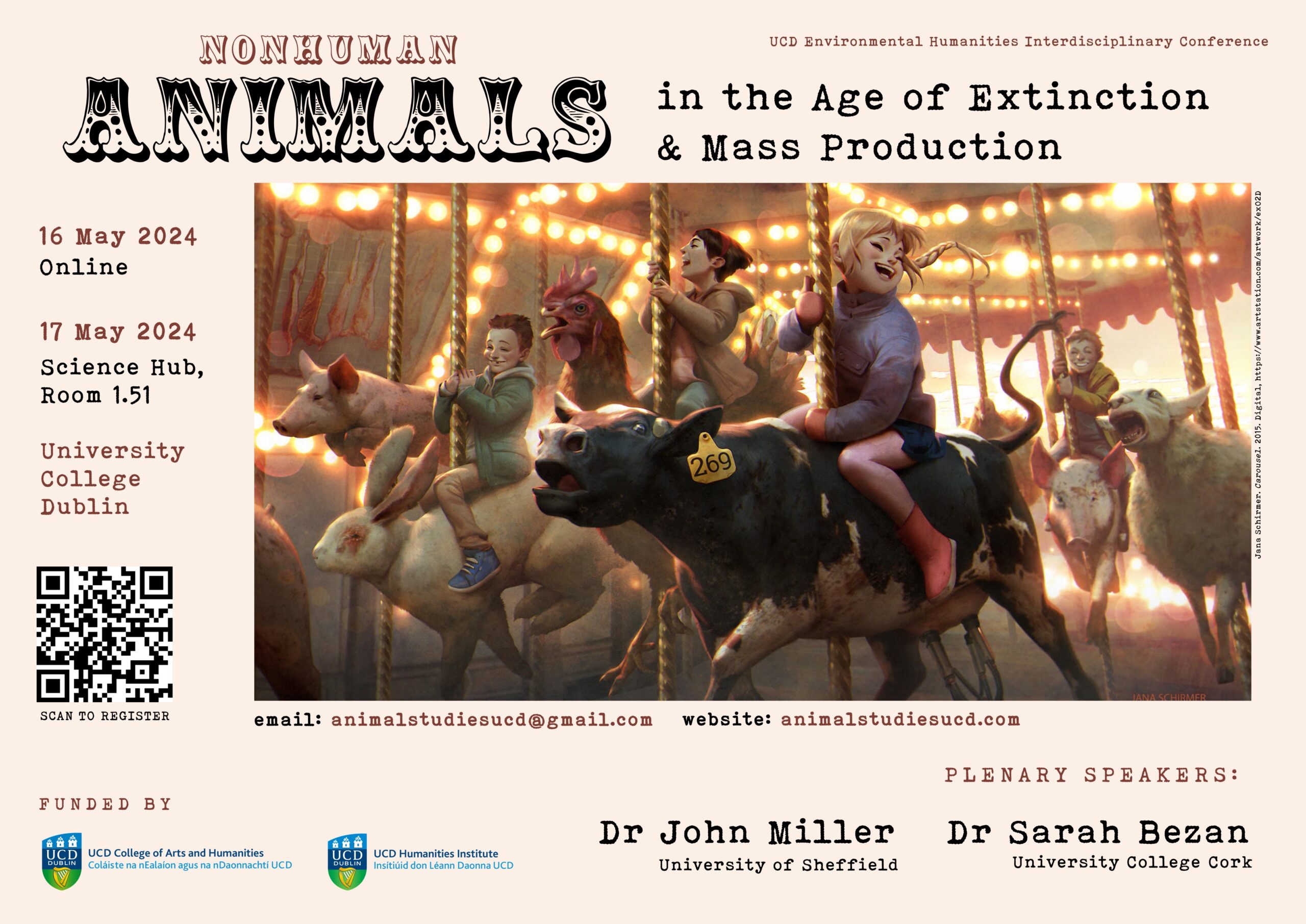 Nonhuman Animals in the Age of Extinction and Mass Production Conference Poster